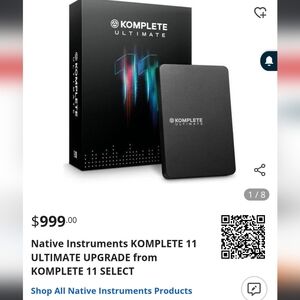 New SealedNative Instruments Komplete 11 Ultimate Upgrade
